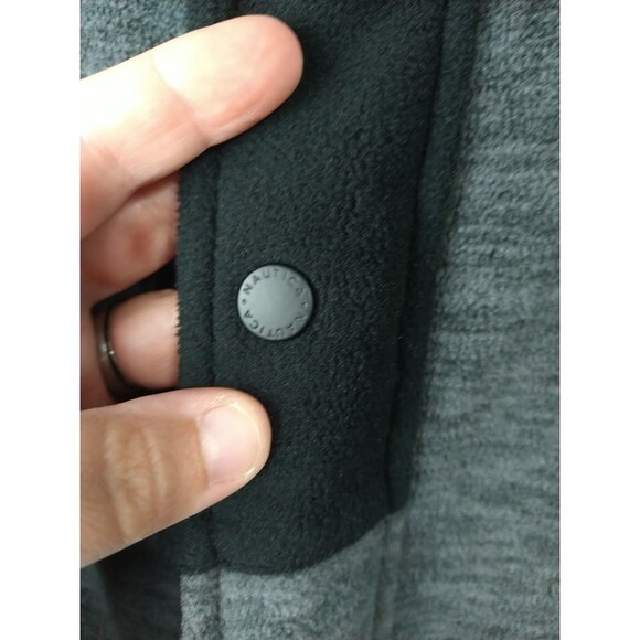 Nautica Men's M Slim Fit Hoodie Full Zip/Snap Close LS Pocket Jacket - Picture 3 of 8